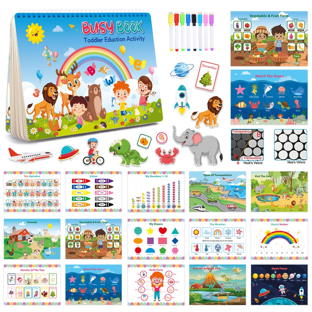 Busy Book Lion Blue
