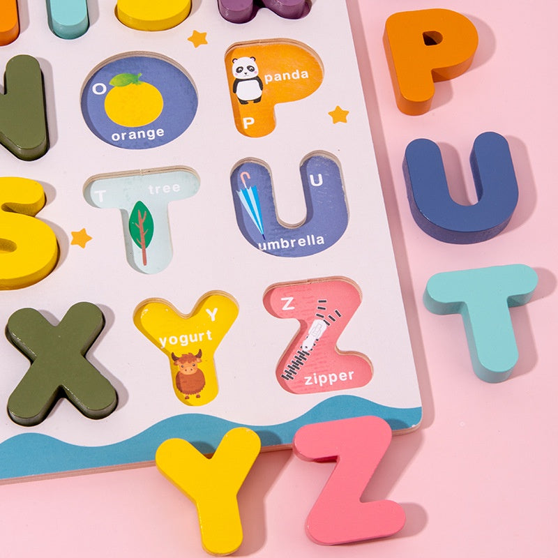 Pastel Puzzle Alphabet