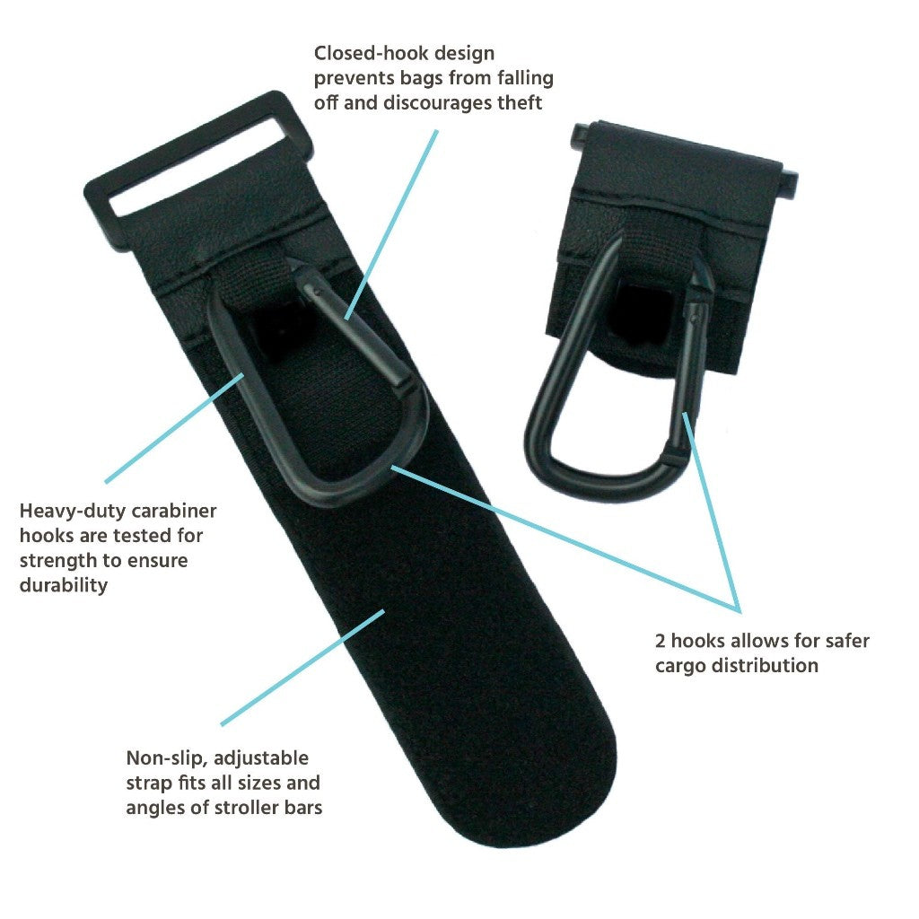 Large Stroller Carabiner Hooks