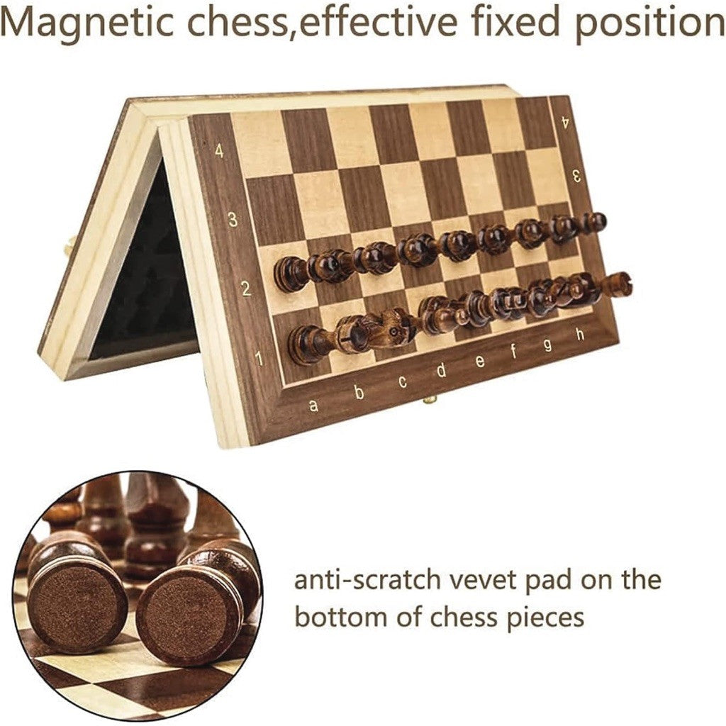 Premium 2in1 Magnetic Chess Checkers
