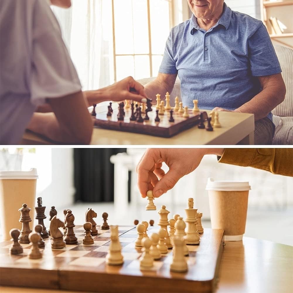 Premium 2in1 Magnetic Chess Checkers