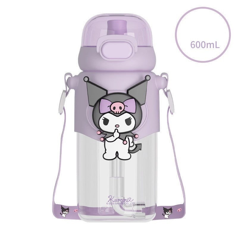 600ml Kids Clear Water Bottle