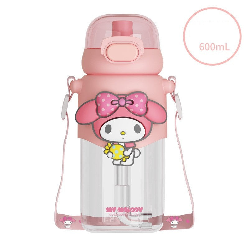 600ml Kids Clear Water Bottle