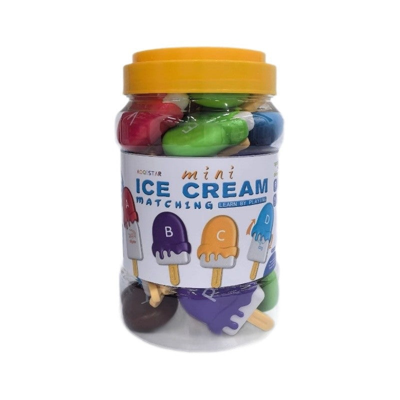 Match Letters Alphabet Ice Cream in a Tub