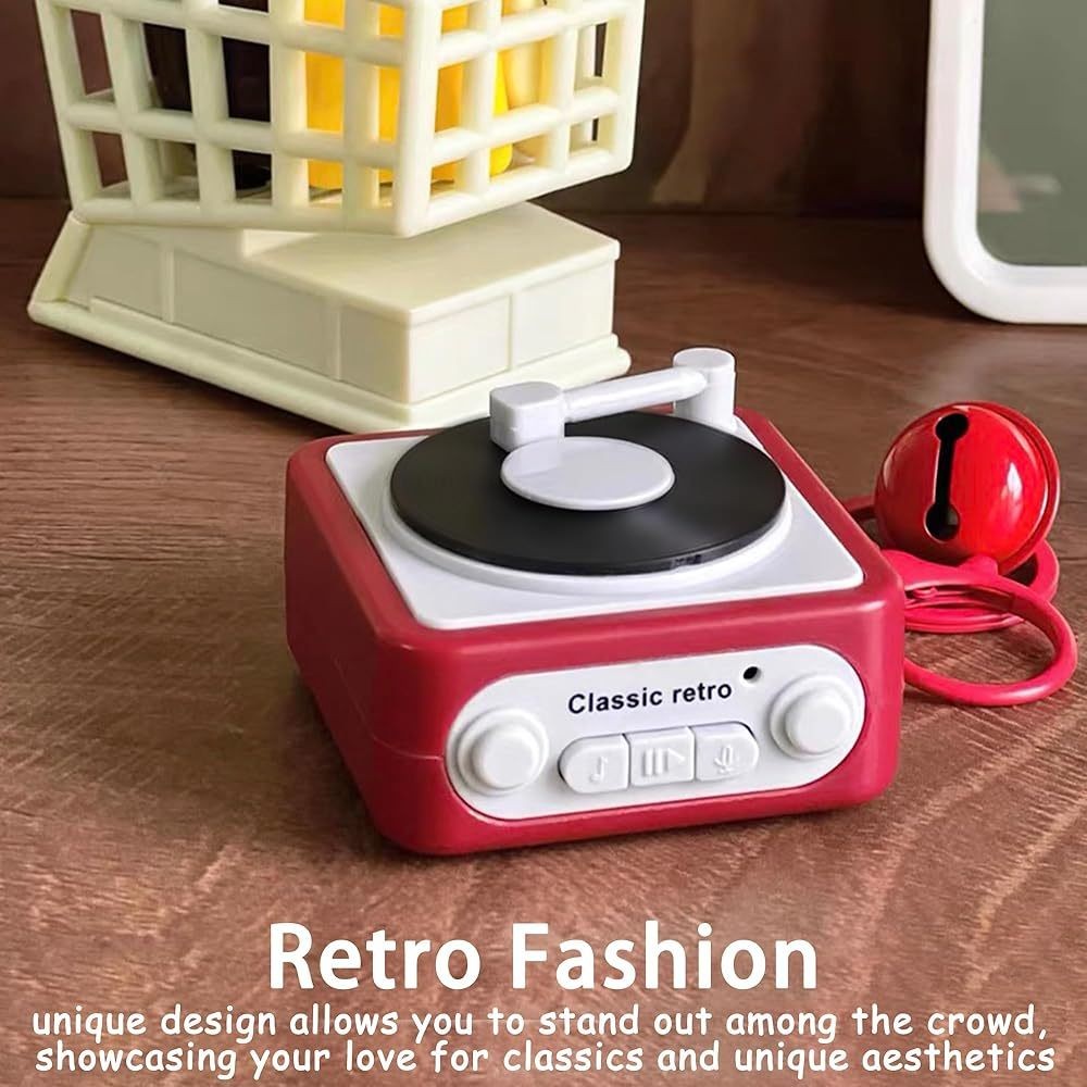 Vinyl Recorder Portable Keychain