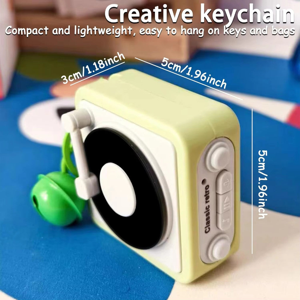 Vinyl Recorder Portable Keychain
