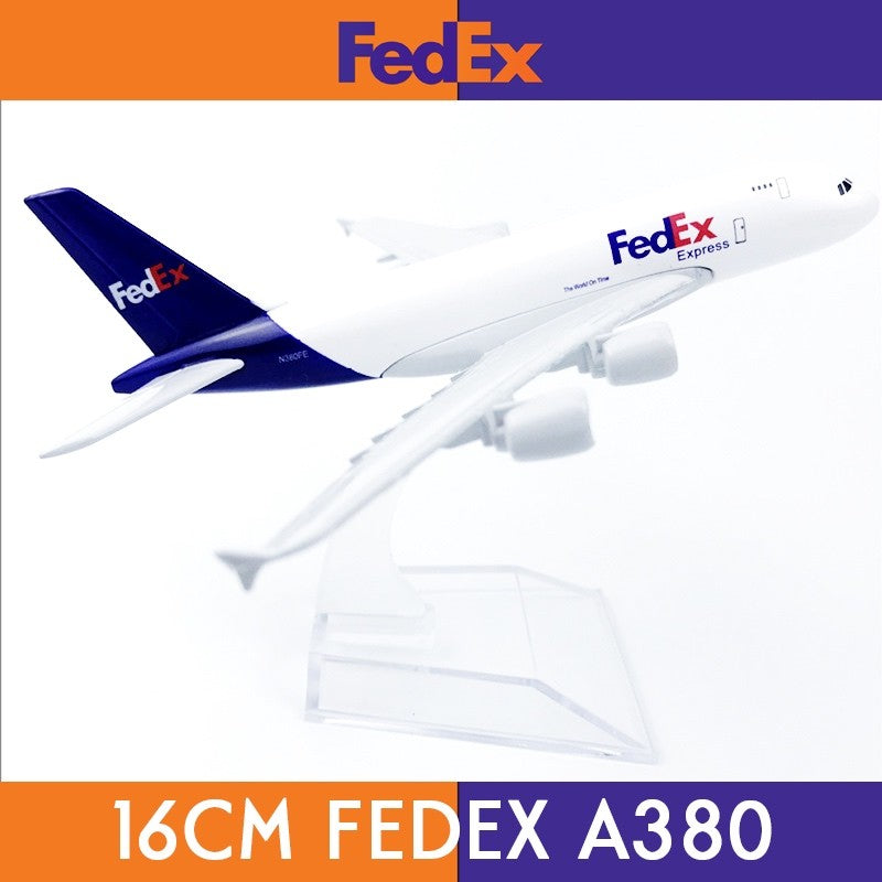 16cm FedEx A380 Plane Model