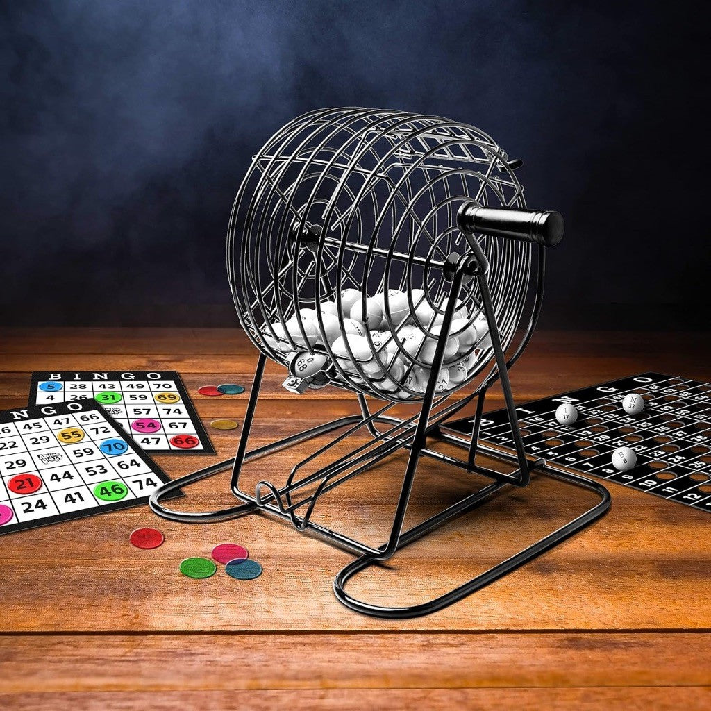 Gold Metal Bingo Game Set