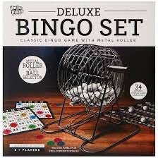 Gold Metal Bingo Game Set