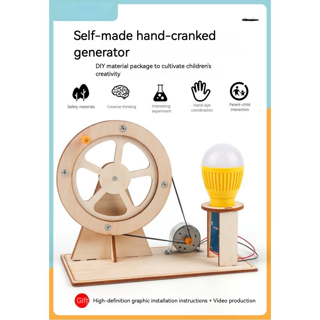 DIY Hand Crank Electricity Generator