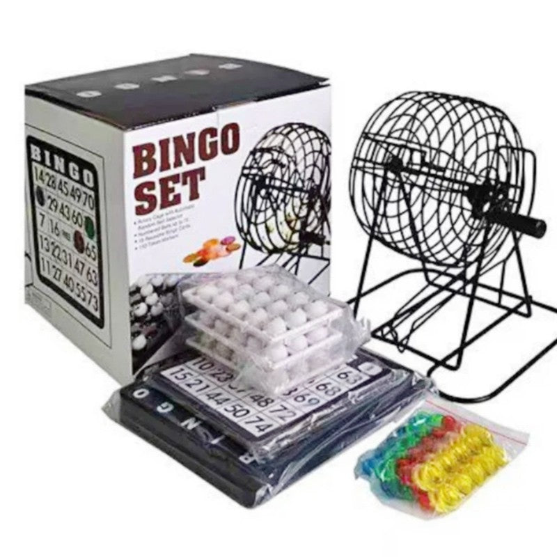 Gold Metal Bingo Game Set
