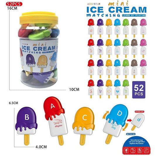Match Letters Alphabet Ice Cream Learning Toys