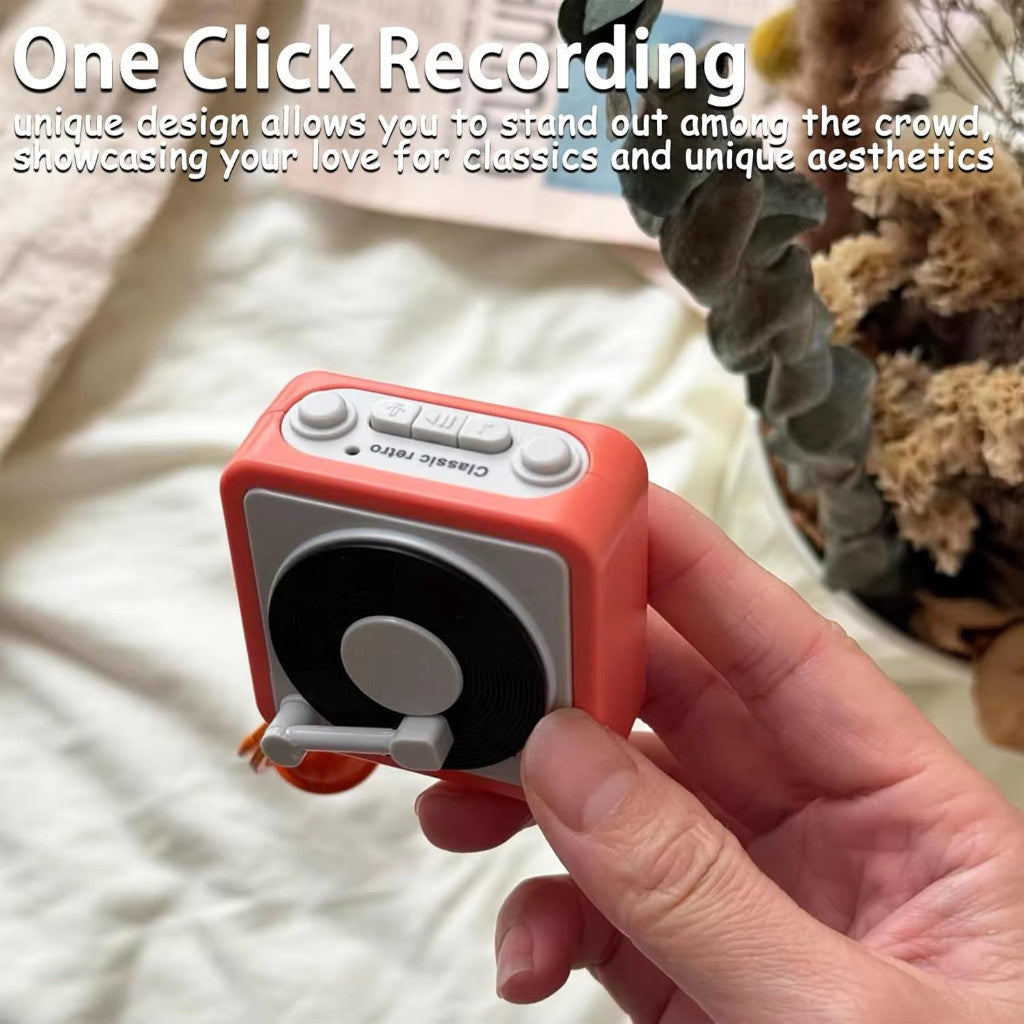 Vinyl Recorder Portable Keychain