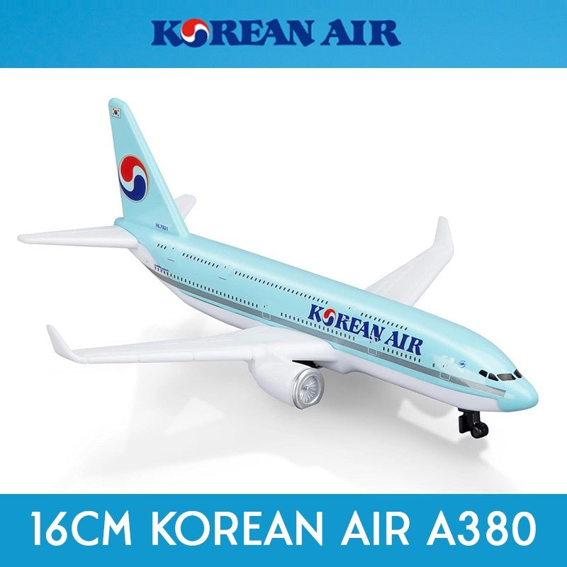 16cm Korean Airlines A380 Plane Model