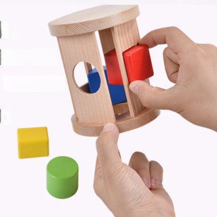 Cylinder Rolling Rattle Sorting Shapes