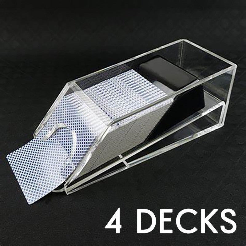 Poker Playing Cards Dispenser Acrylic Shoe