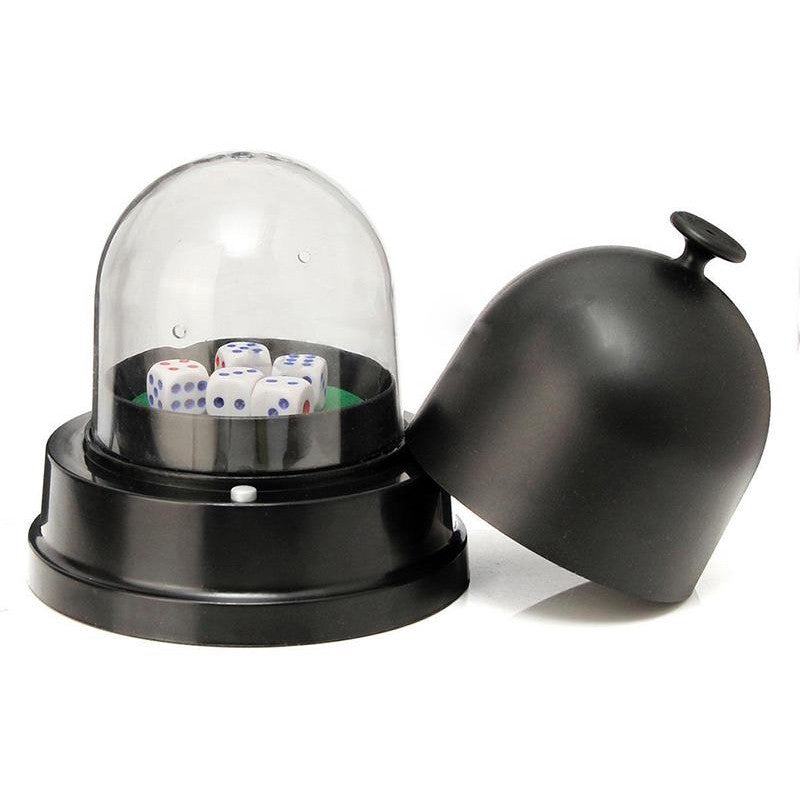 Electric Dice Roller Cup Set with 5 Dices