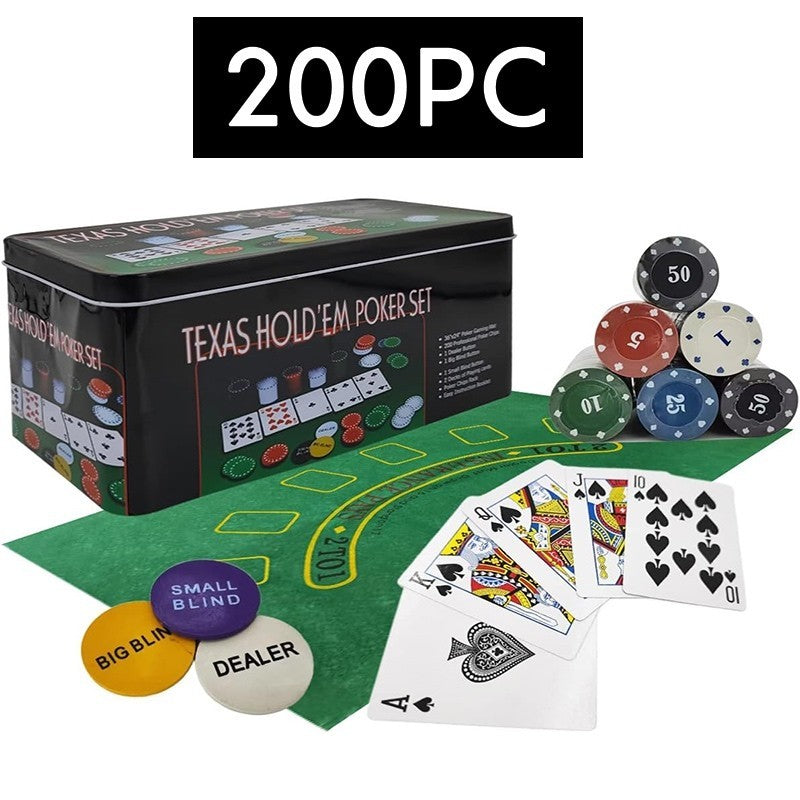 Texas Hold'em 200pc Poker Chips