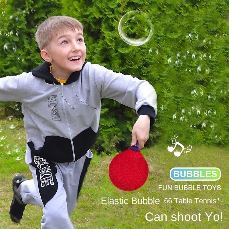 Bubbles Ping Pong Kids Toy Magic Bouncing Table Tennis Racket Blow Bubble Toys