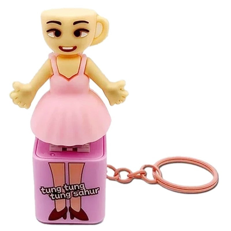 Italian Brainrot Fidget Light Keychain Clicker Toy