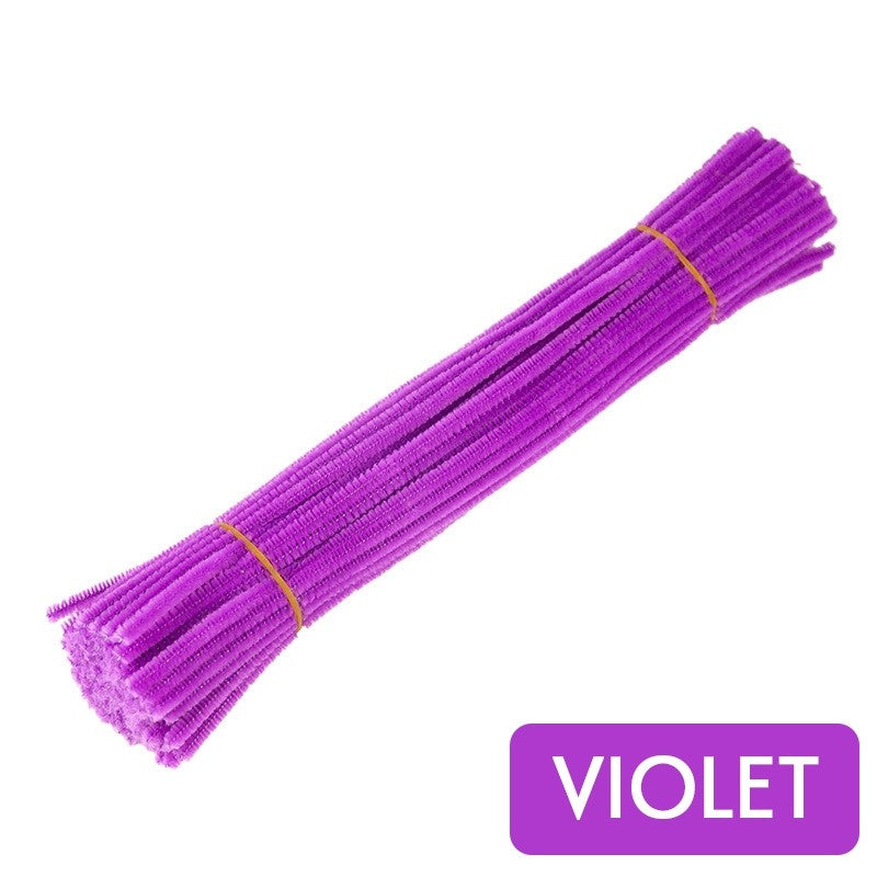 Fluffy Chenille Stems Fuzzy Wire Pipe Cleaner Sticks