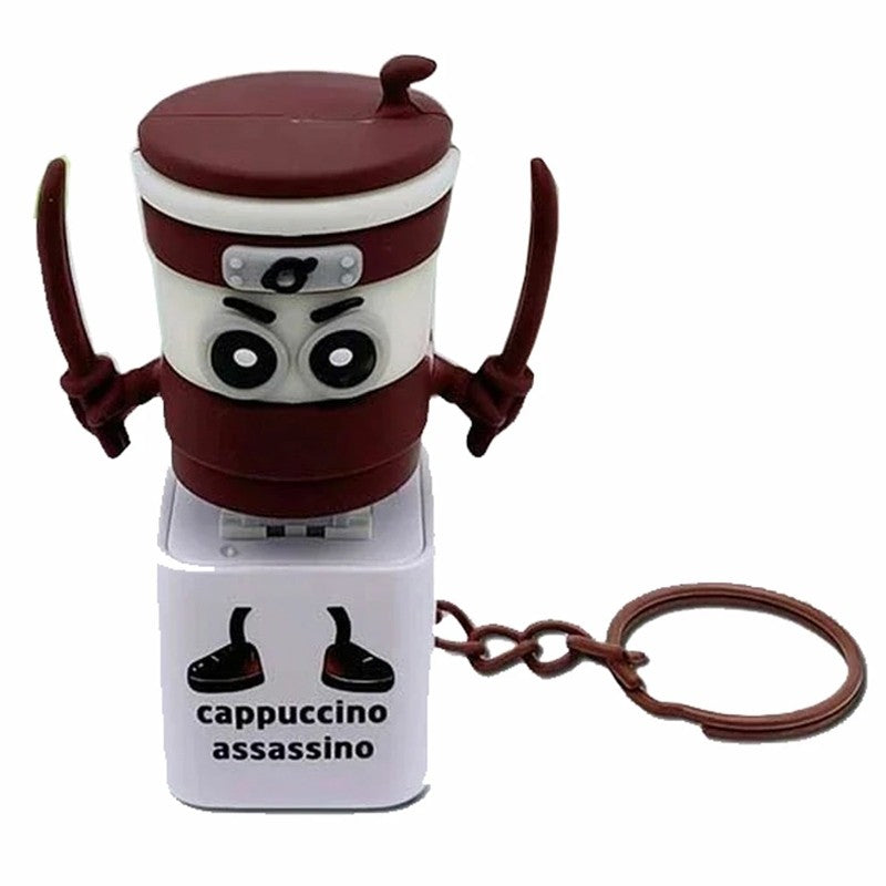 Italian Brainrot Fidget Light Keychain Clicker Toy