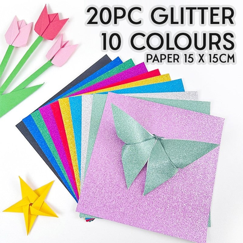 15cm Square Coloured Origami Folding Paper 3D Craft DIY Folded Paper Crafts