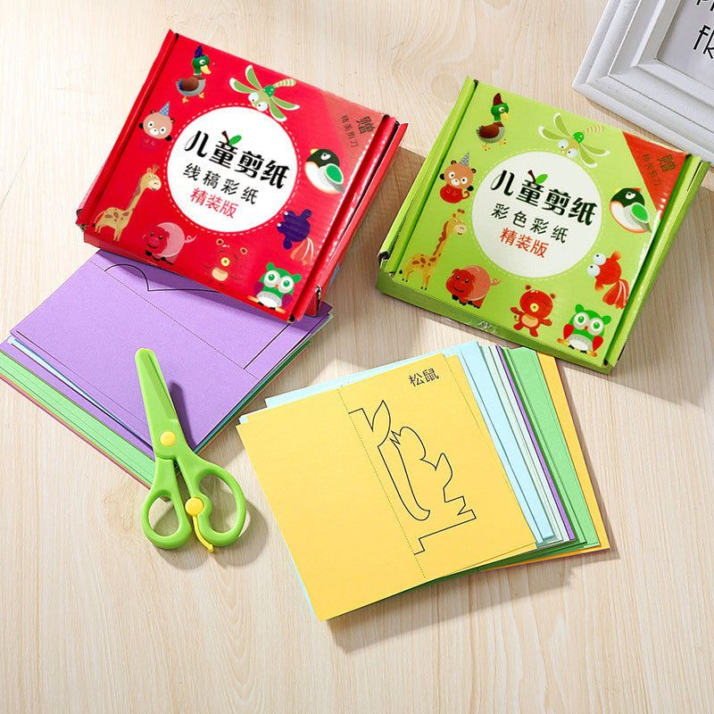 Children Paper Cutting Art Craft Toddler Educational Toys