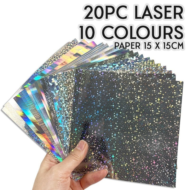 15cm Square Coloured Origami Folding Paper 3D Craft DIY Folded Paper Crafts