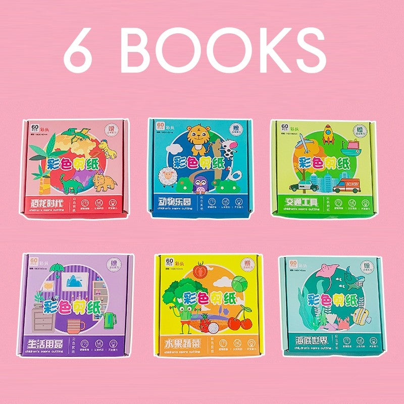 ✂️ SG LOCAL STOCK ✂️ Toddler Paper Cutting Scissor Skills Kids Activity Cut Paper Children Busy Book