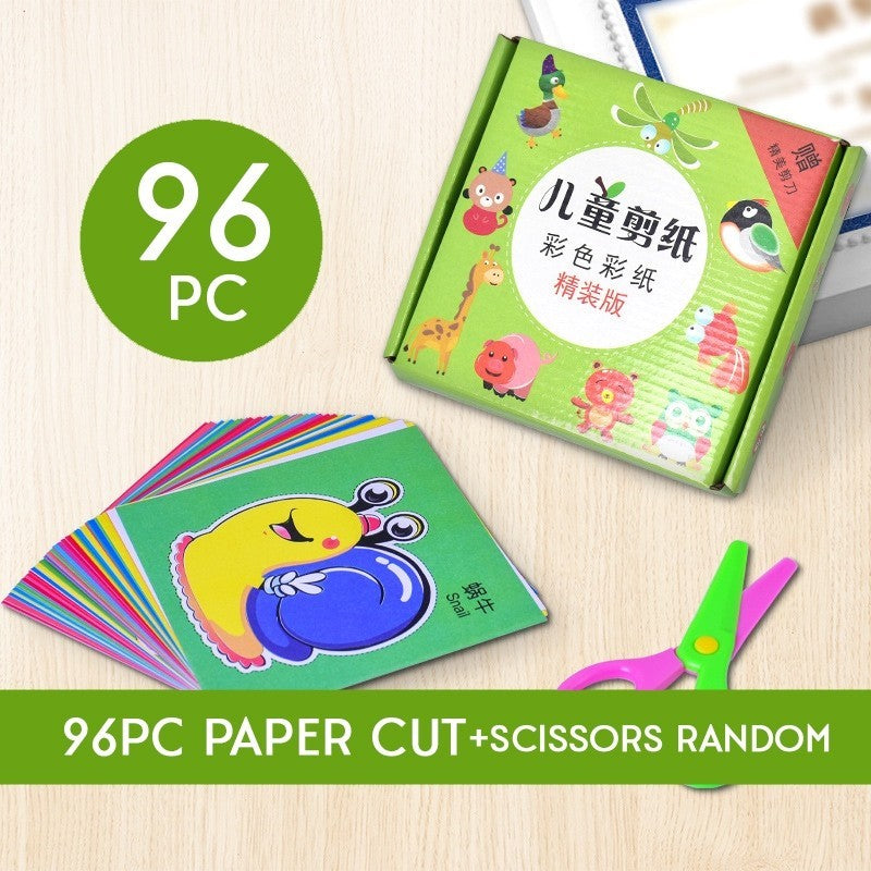 Children Paper Cutting Art Craft Toddler Educational Toys