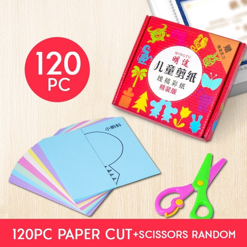 Children Paper Cutting Art Craft Toddler Educational Toys