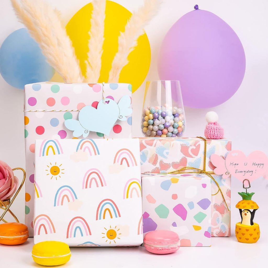 High Quality Prints Birthday Gifts Wrapper Children Kids Xmas Gift Wrapping Paper
