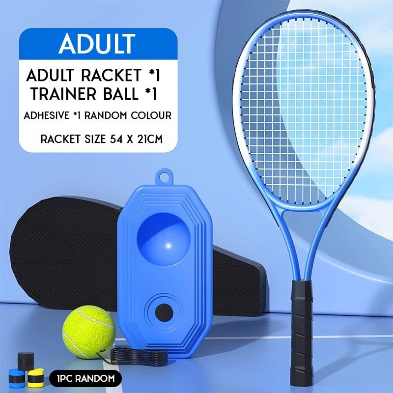 Tennis Racket Trainer Rebound Ball with String Balls Kids Adult Set