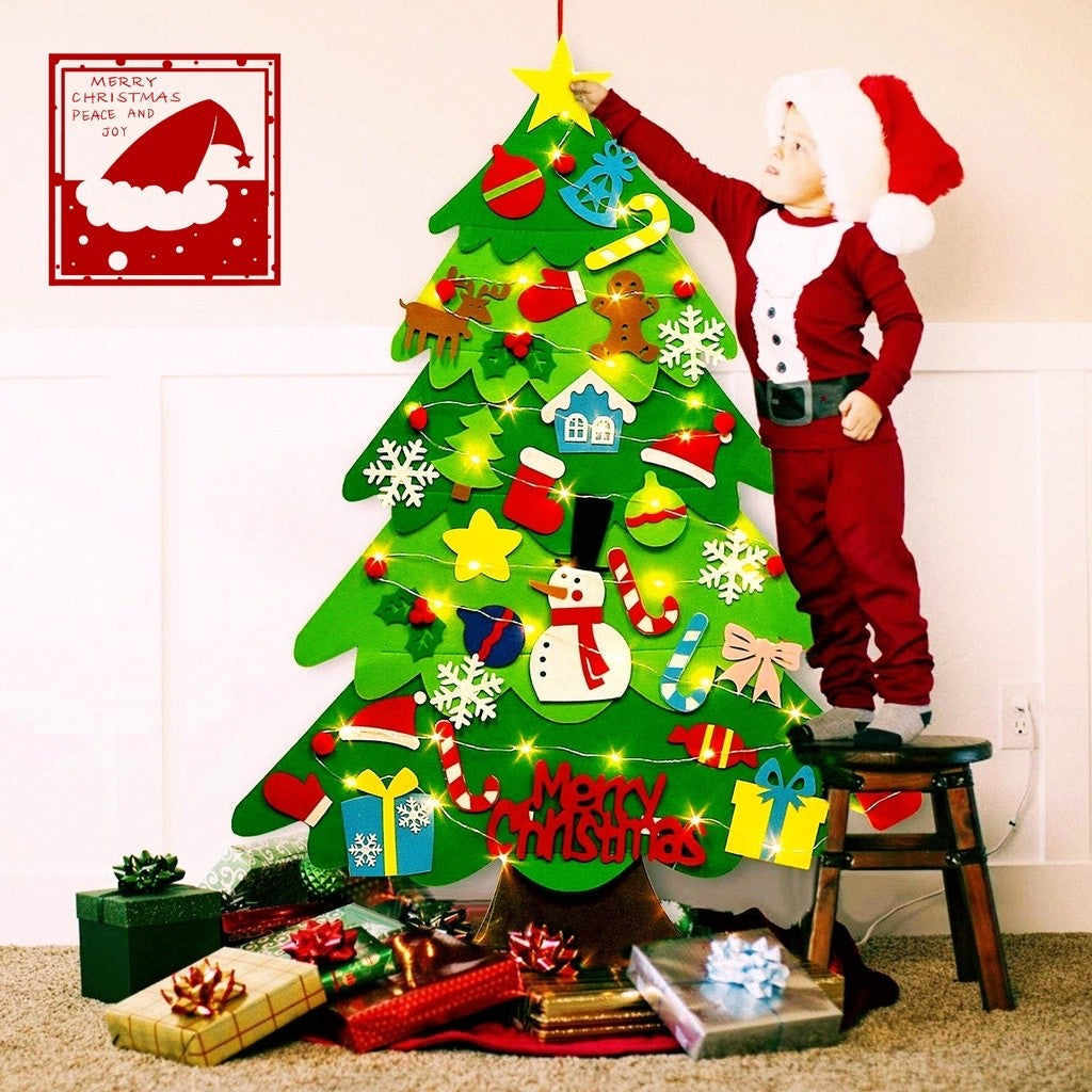 Kids Family Christmas Activity Felt DIY Xmas Tree