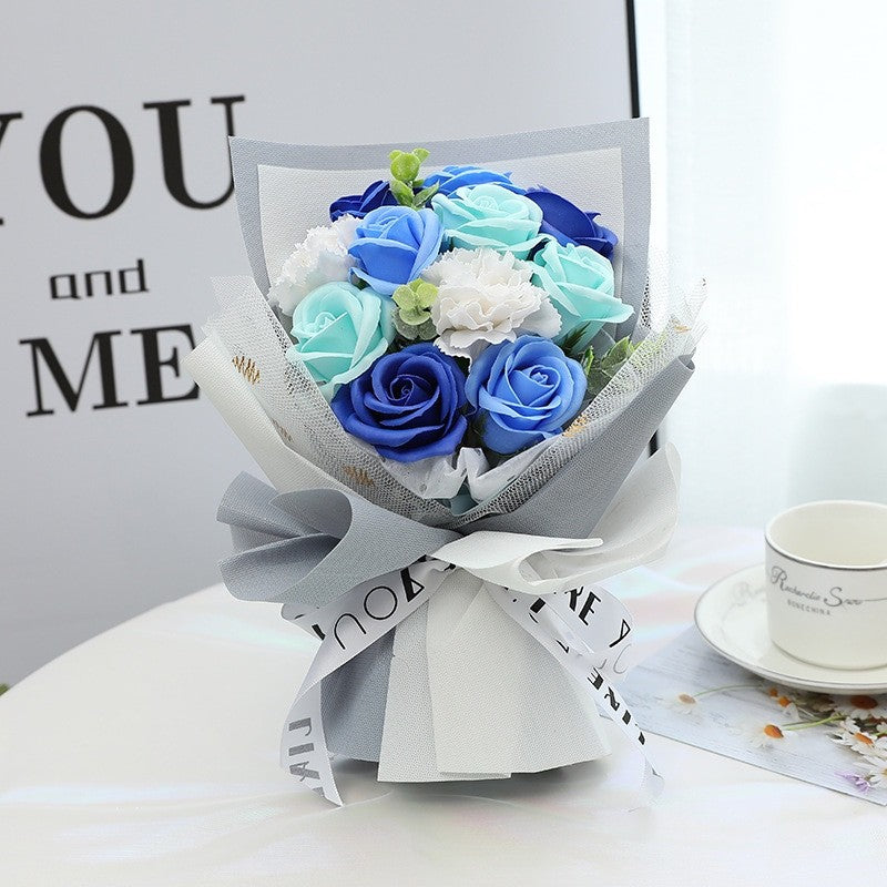 Soap Rose Flower Bouquet Surprise Gifts