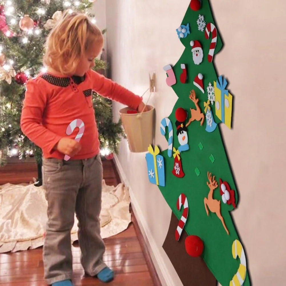 Kids Family Christmas Activity Felt DIY Xmas Tree