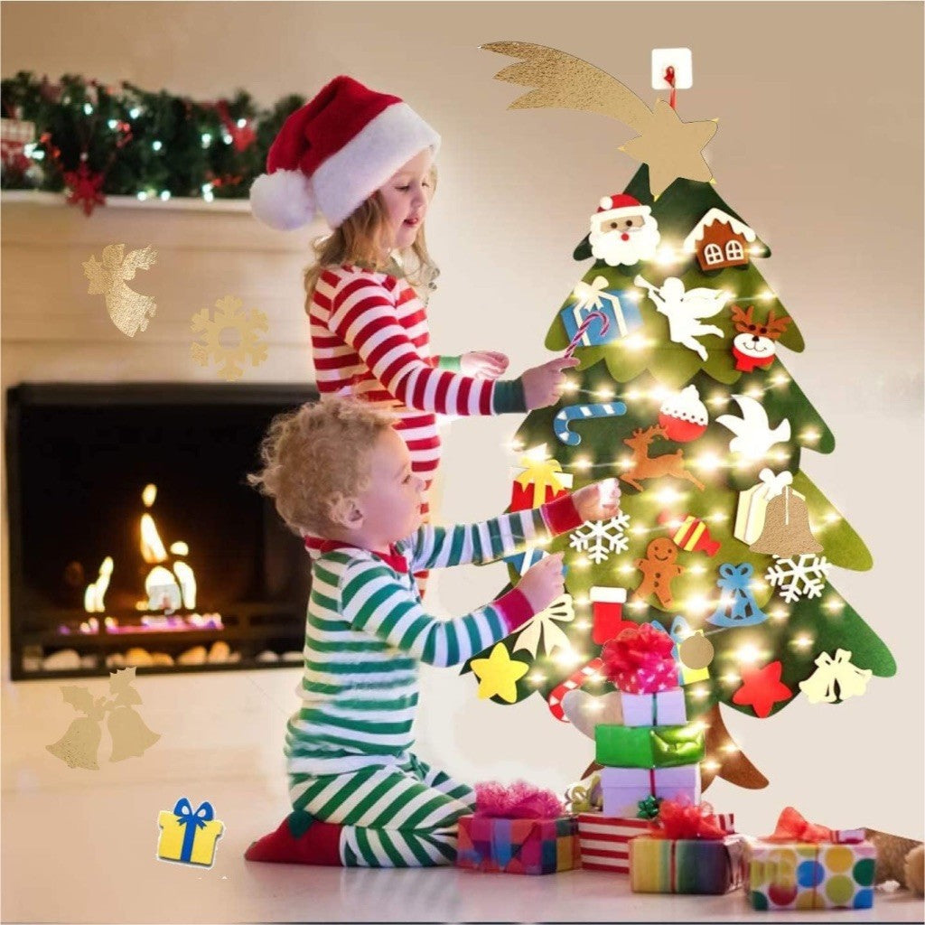 Kids Family Christmas Activity Felt DIY Xmas Tree