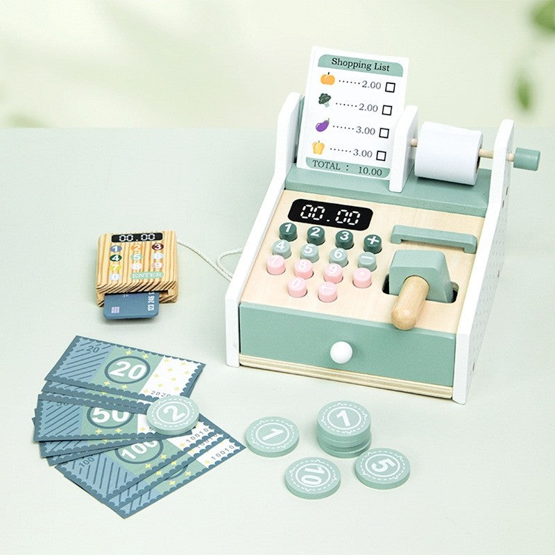 KABI Cashier Pretend Play Children Wooden Toy