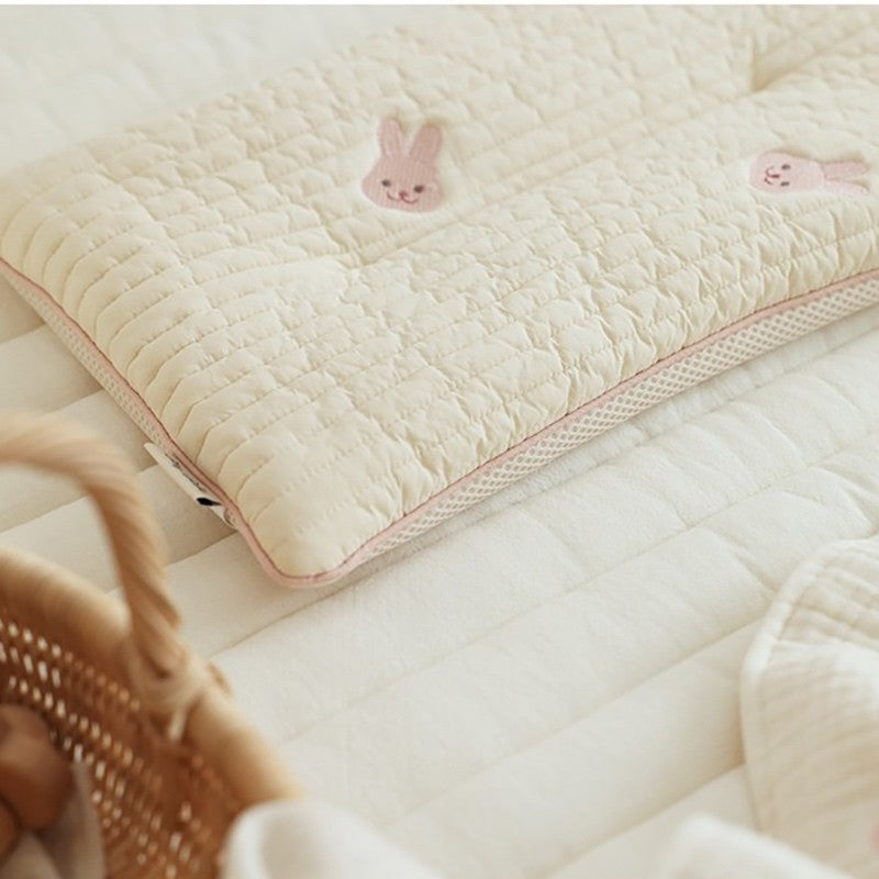 Newborn Baby Embroidered Cotton Pillow