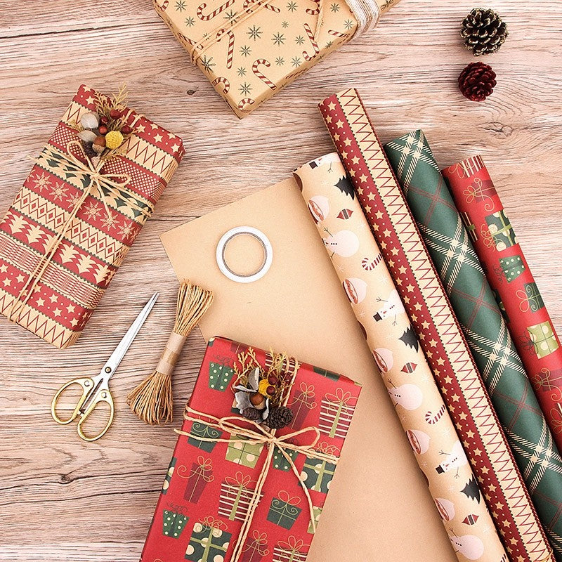 Kraft Gift Wrapping Paper Kids Children Birthday Gifts Wrap