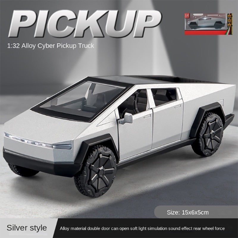 Tesla Cybertruck Pickup Trailer 1:32 Off-Road Truck Toy