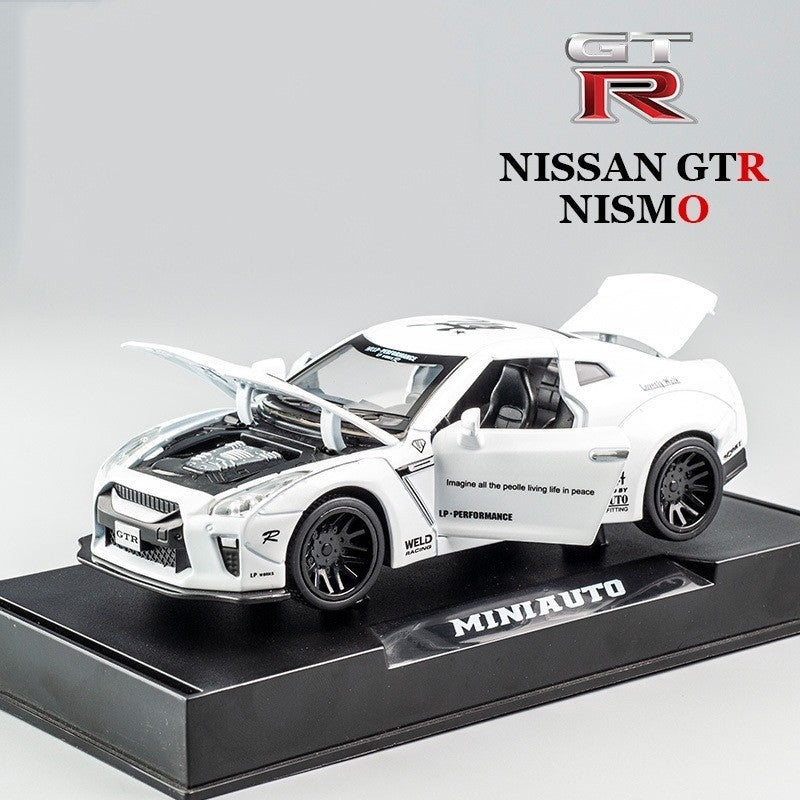 Nissan GTR Car Pull Back 1:32 Diecast Metal Toy Car