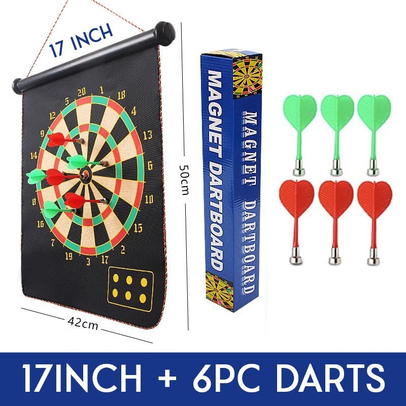 Magnetic Dart Board Game Double Sided Reversible