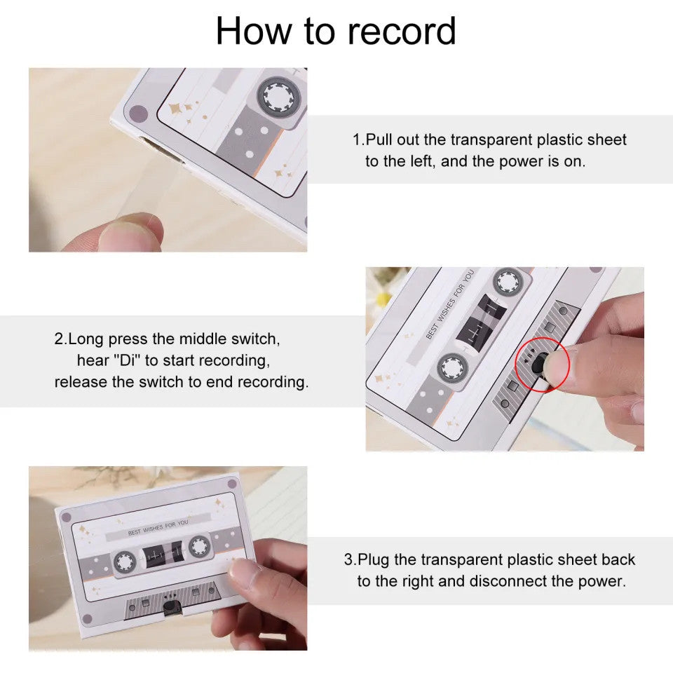 60 Seconds Voice Message Greeting Card Recorder