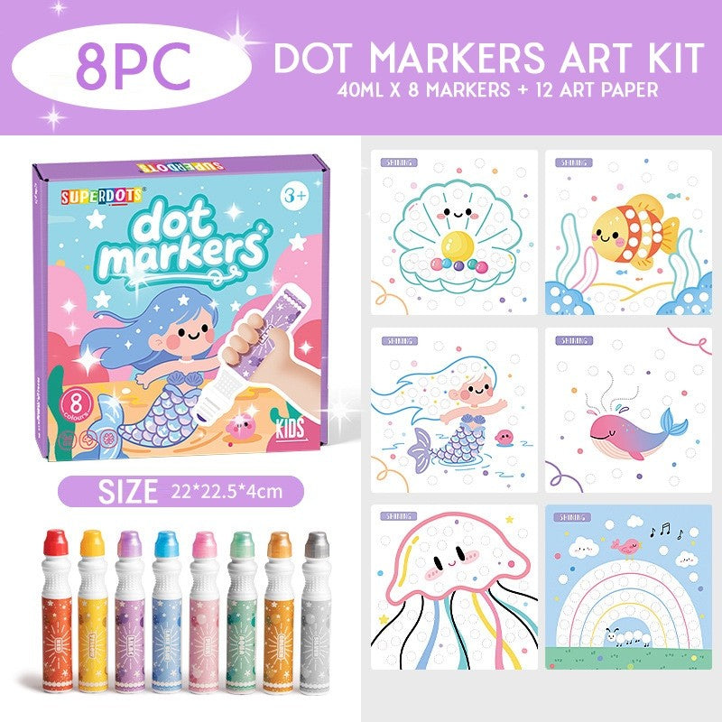 45pc Dot Markers Art Kit