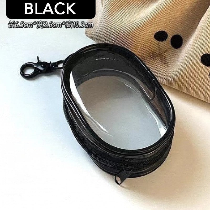 Portable Clear PVC Travel Zipper Pouch Cables Charger Organizer Bag