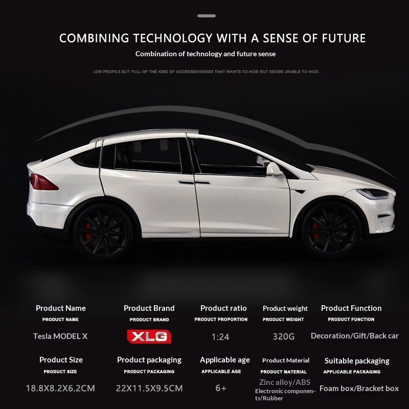 1:24 Tesla Model X Diecast Car