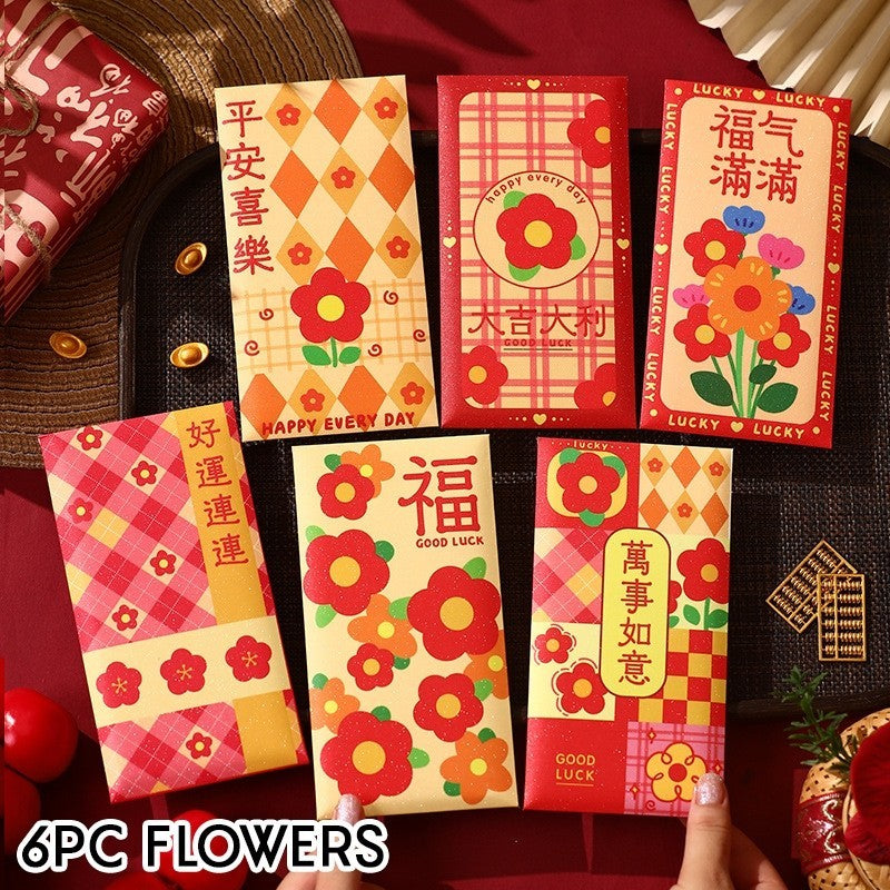 Cute CNY Ang Bao Red Packet Modern Design Money Envelope