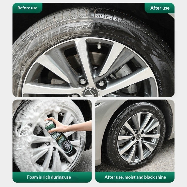 Tire Cleaner Foam Spray Car Motorcycle Tyre